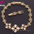 Good Clear Cubic Zirconia Bangle Gold Plated Charm Bracelet